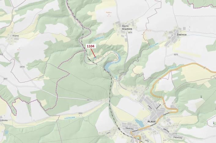 Dražba lesa, Plasy, 1489 m2