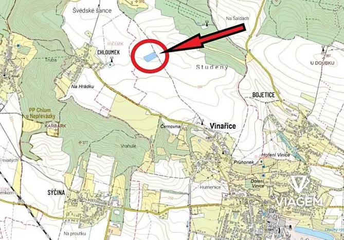 Prodej pole, Vinařice, 9786 m2