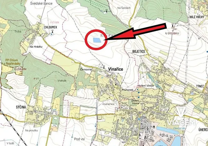 Prodej pole, Vinařice, 12754 m2