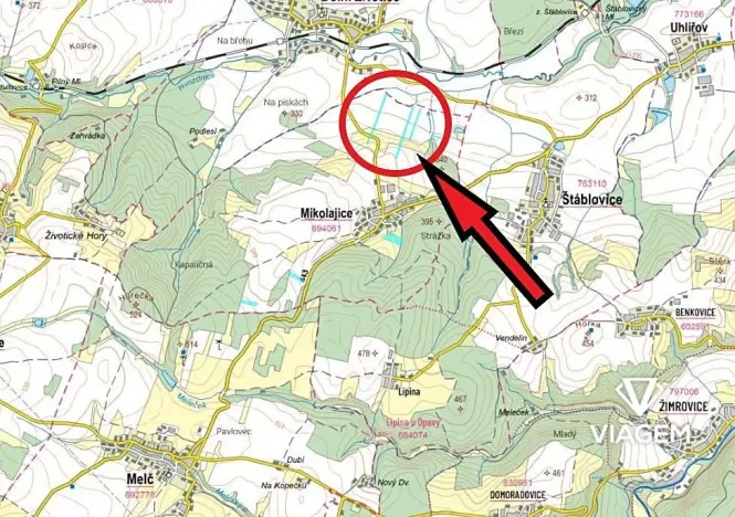 Prodej podílu pole, Mikolajice, 10511 m2