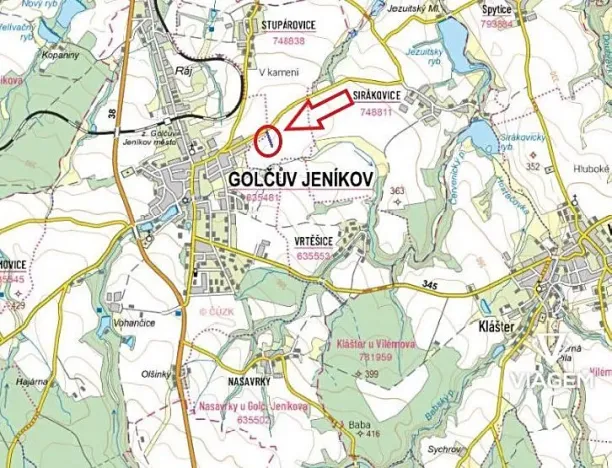 Prodej podílu pole, Golčův Jeníkov, 693 m2