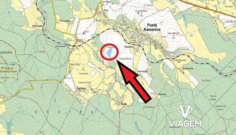 Prodej podílu pole, Pustá Kamenice, 3583 m2