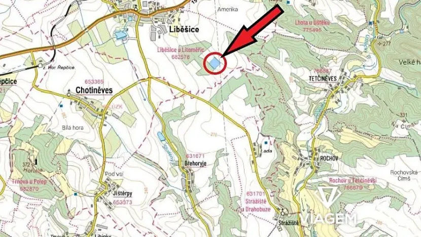 Prodej podílu pole, Liběšice, 2391 m2