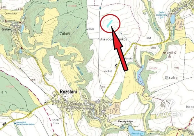 Prodej podílu pole, Rozstání, 1655 m2