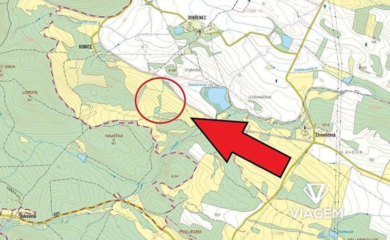 Prodej pole, Mašťov, 2020 m2