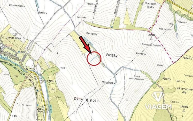 Prodej podílu pole, Velká nad Veličkou, 1049 m2