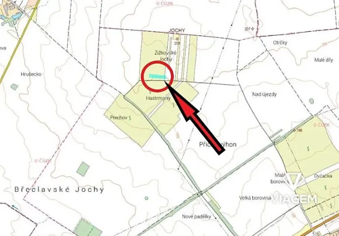 Prodej podílu pole, Hrušky, 912 m2