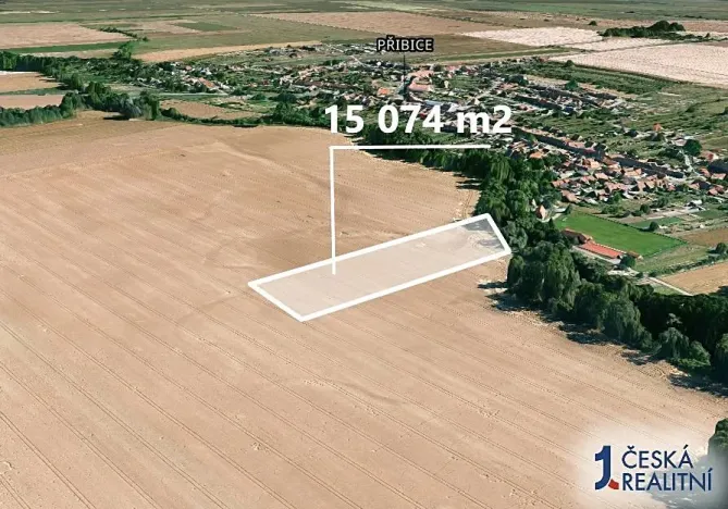 Prodej podílu pole, Přibice, 628 m2