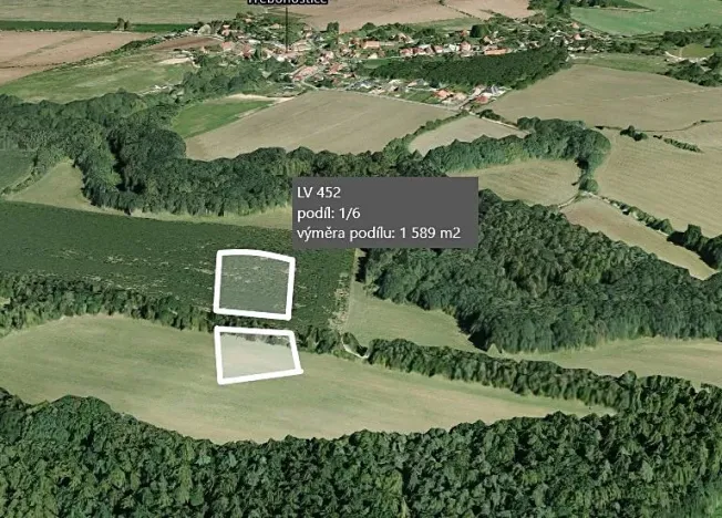 Prodej podílu pole, Škvorec, 1589 m2