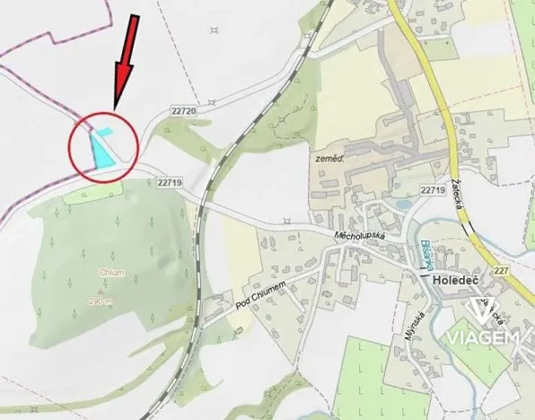 Prodej podílu pole, Holedeč, 1405 m2