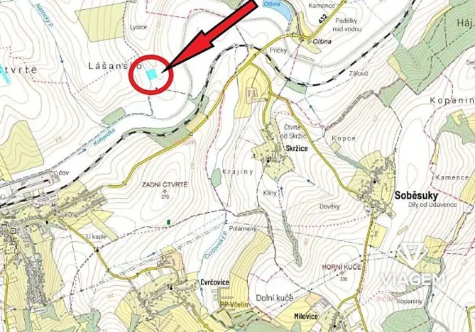 Prodej podílu pole, Zdounky, 426 m2