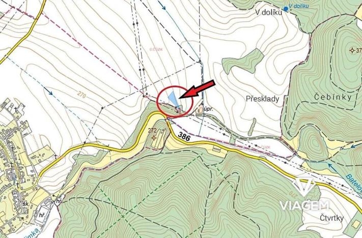 Prodej podílu pole, Čebín, 967 m2