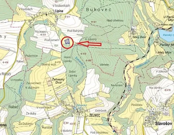 Prodej podílu pole, Zbraslavice, 3888 m2