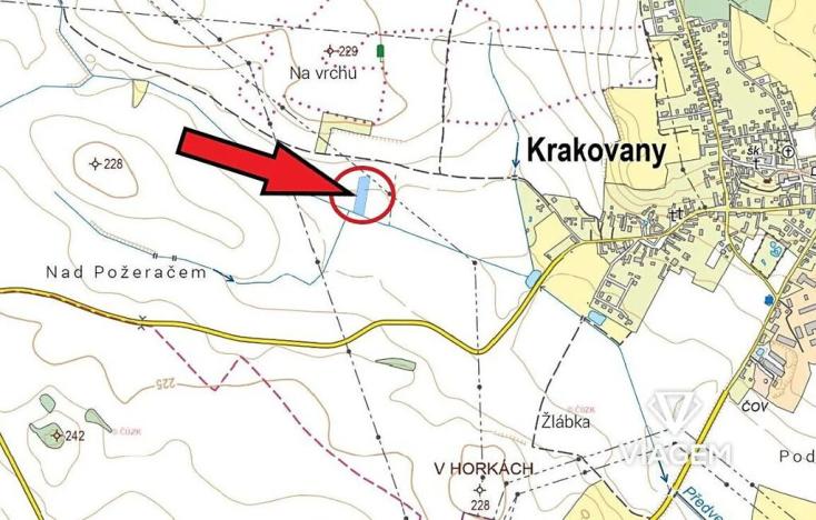 Prodej podílu pole, Krakovany, 661 m2
