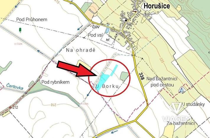 Prodej podílu pole, Horušice, 2895 m2