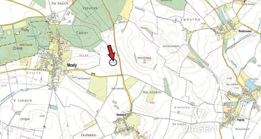Prodej podílu pole, Mcely, 1151 m2
