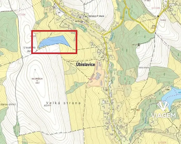 Prodej podílu pole, Úbislavice, 6599 m2