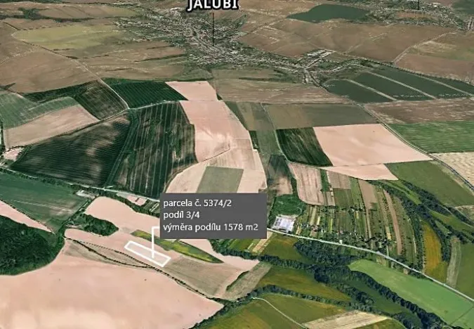 Prodej podílu pole, Jalubí, 1578 m2