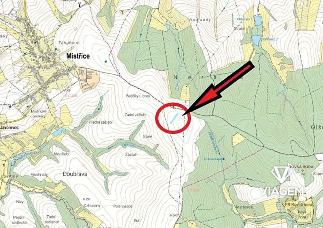 Prodej podílu pole, Mistřice, 834 m2