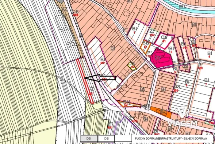 Prodej podílu pozemku, Kunovice, 375 m2
