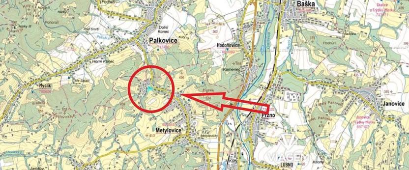 Prodej podílu zahrady, Metylovice, 3259 m2