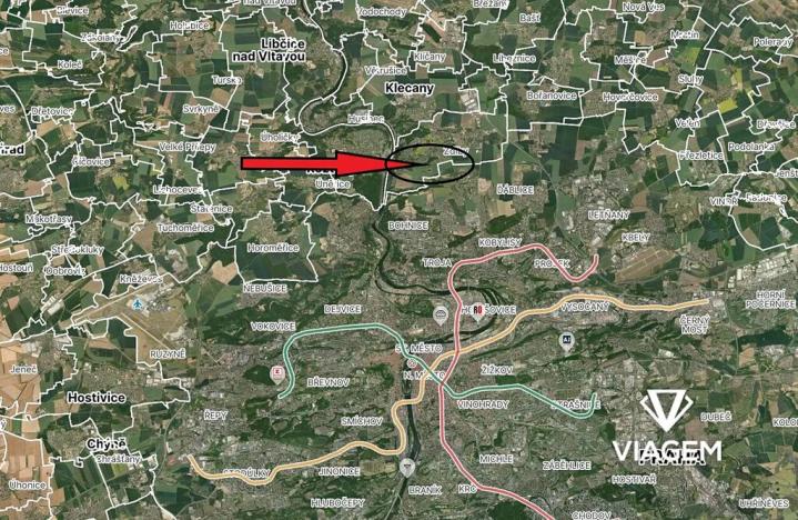 Prodej zahrady, Zdiby, 1281 m2