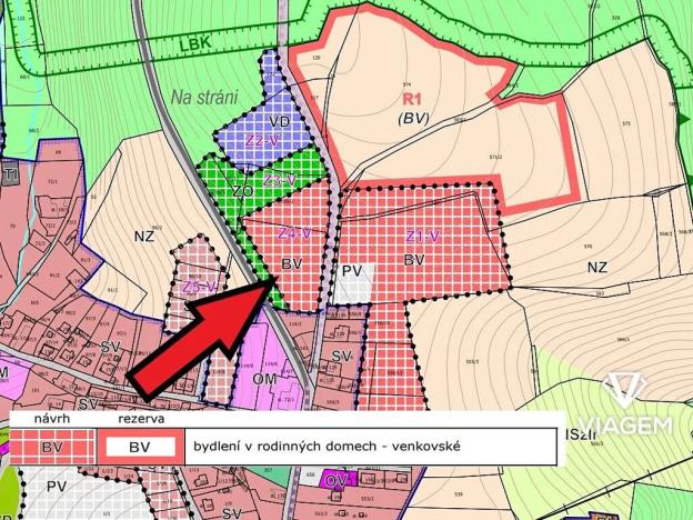 Prodej podílu pozemku pro bydlení, Vápenný Podol, 2986 m2