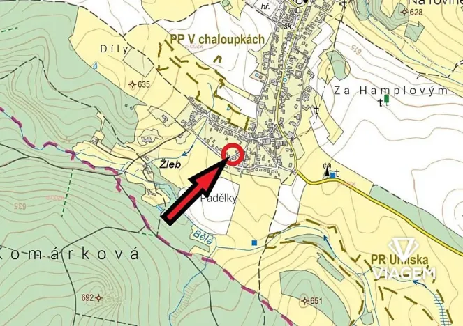 Prodej podílu zahrady, Horní Štěpánov, 125 m2