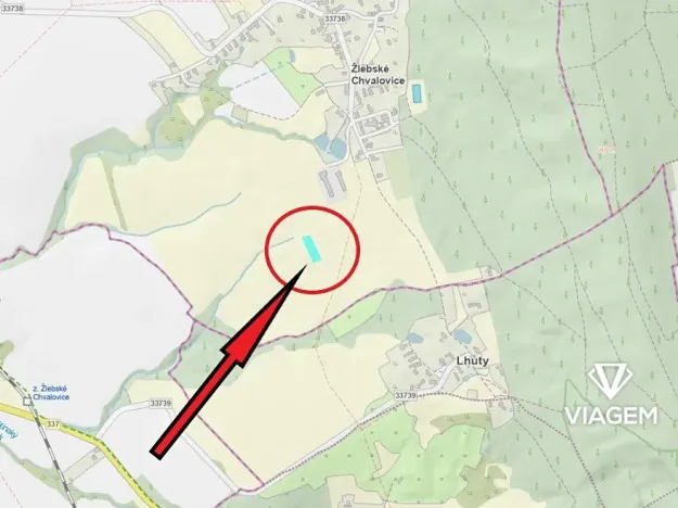 Prodej pole, Žlebské Chvalovice, 1804 m2