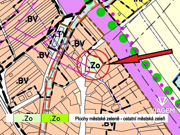 Prodej podílu zahrady, Kroměříž, 301 m2