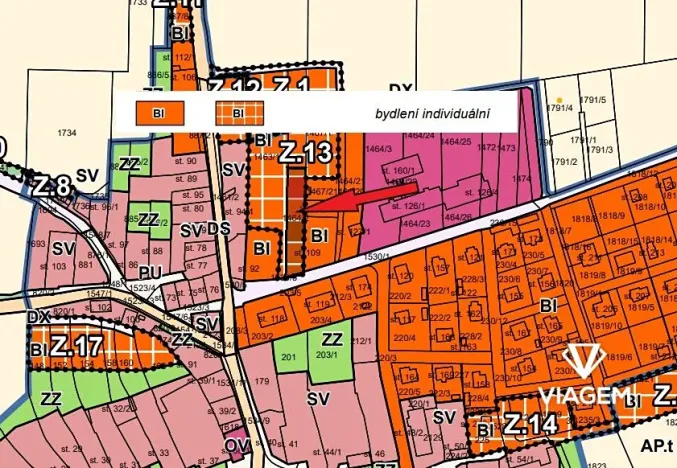 Prodej pozemku pro bydlení, Mlečice, 1200 m2