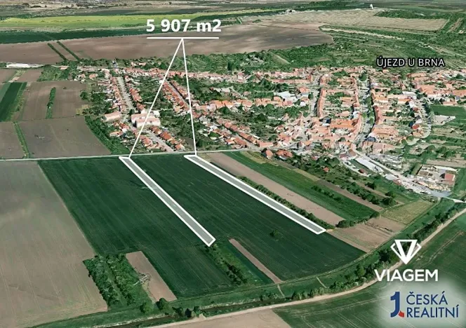Prodej pole, Újezd u Brna, 5907 m2