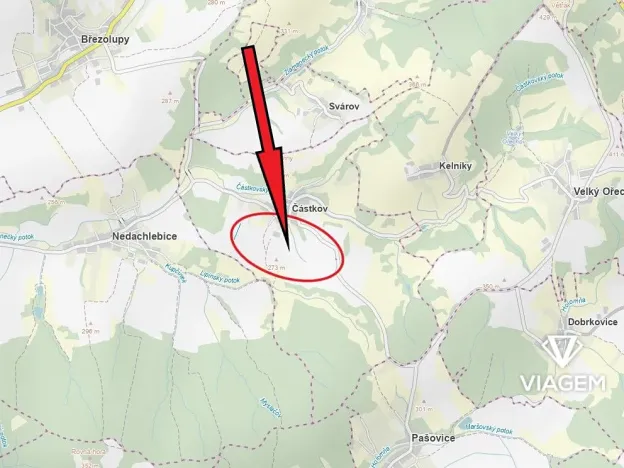 Prodej podílu pole, Částkov, 306 m2