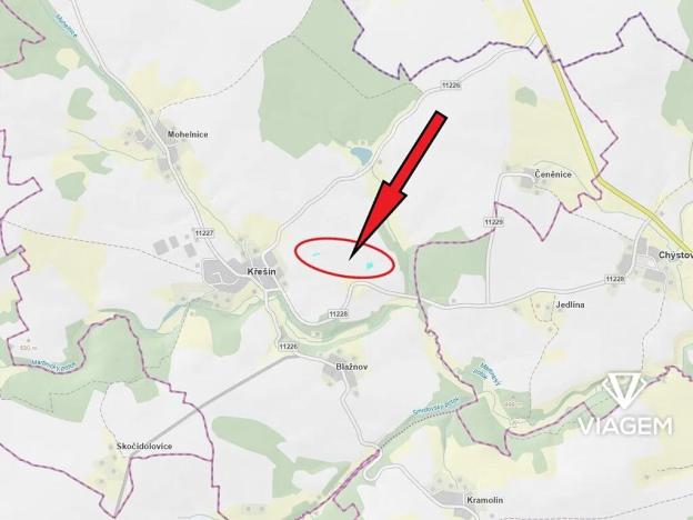 Prodej podílu pole, Křešín, 541 m2