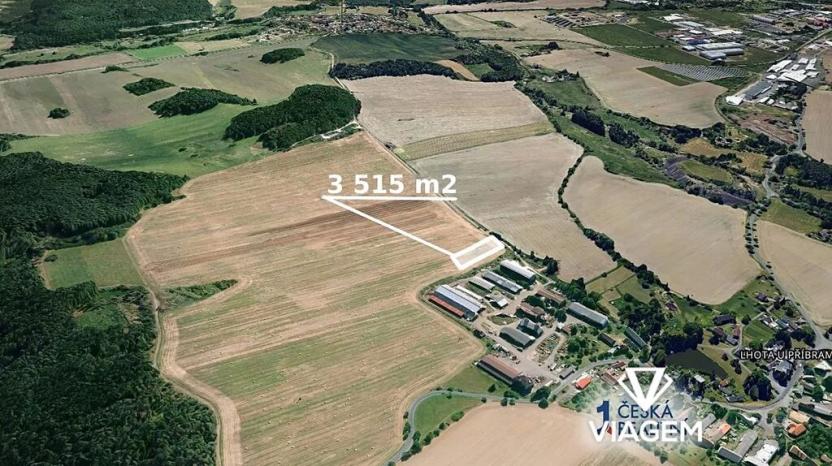 Prodej podílu komerčního pozemku, Lhota u Příbramě, 1757 m2