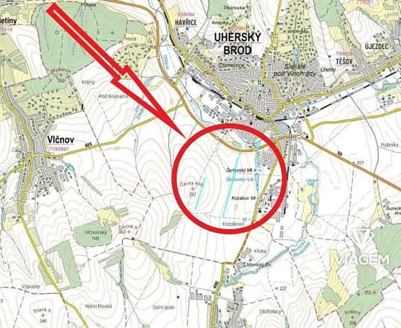 Prodej podílu komerčního pozemku, Uherský Brod, 118 m2