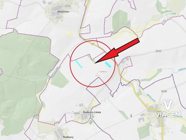 Prodej podílu lesa, Radkova Lhota, 2383 m2
