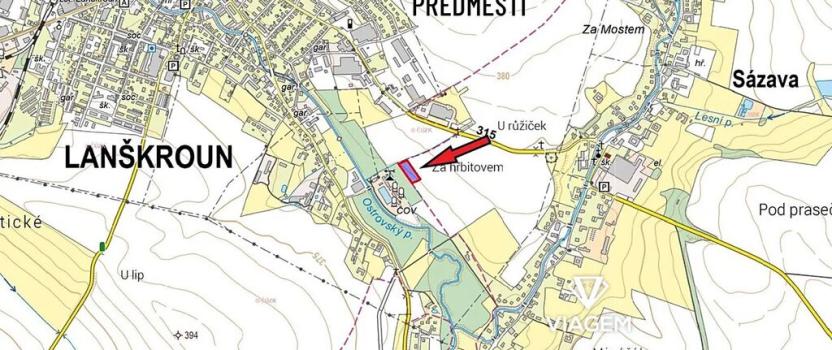 Prodej podílu pole, Sázava, 2130 m2