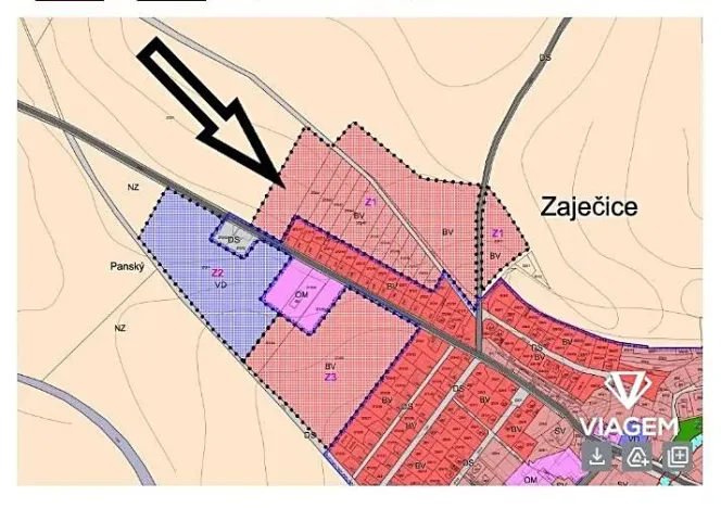 Prodej podílu pozemku pro bydlení, Zaječice, 658 m2