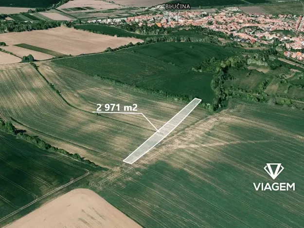 Prodej podílu pole, Blučina, 990 m2