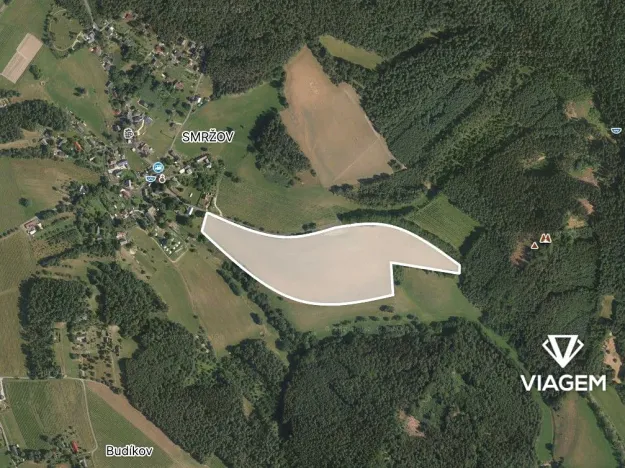 Prodej podílu pole, Český Dub, 12899 m2