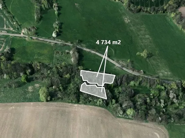 Prodej podílu lesa, Kravaře, 854 m2