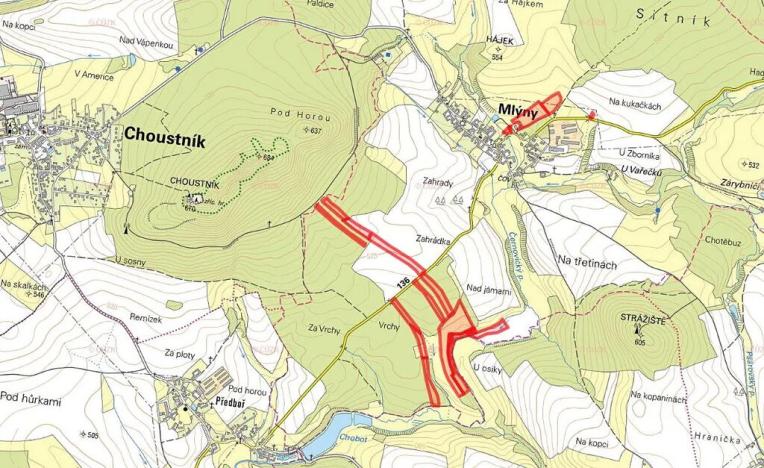 Prodej pole, Mlýny, 27546 m2