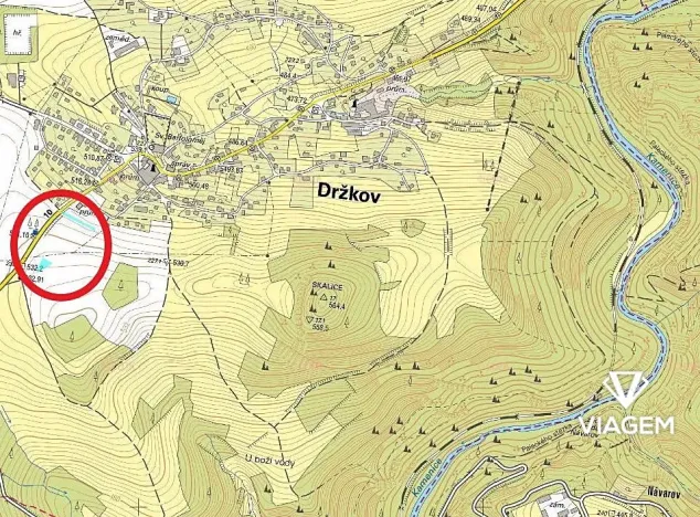 Prodej podílu komerčního pozemku, Držkov, 578 m2