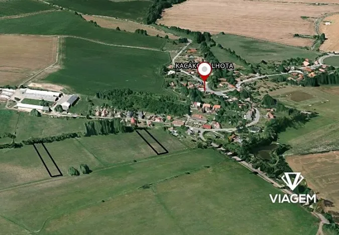 Prodej podílu pole, Kacákova Lhota, 456 m2