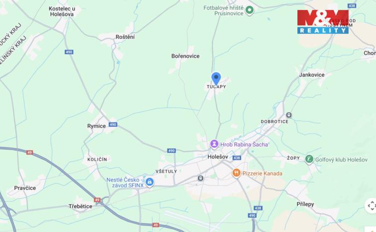 Prodej pozemku pro bydlení, Holešov - Tučapy, 190 m2