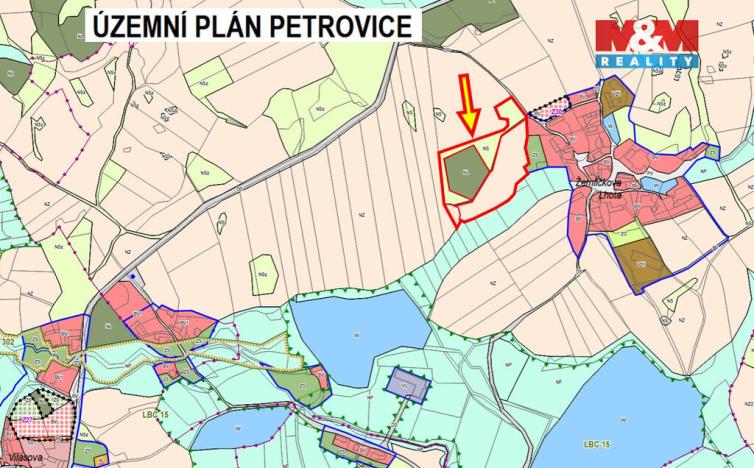Prodej pole, Petrovice - Žemličkova Lhota, 6129 m2