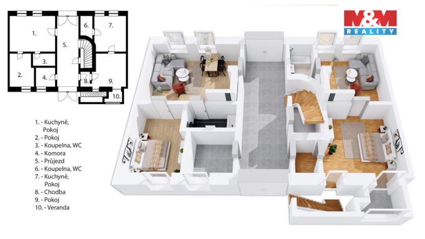 Prodej činžovního domu, Červený Kostelec, Jiráskova, 327 m2