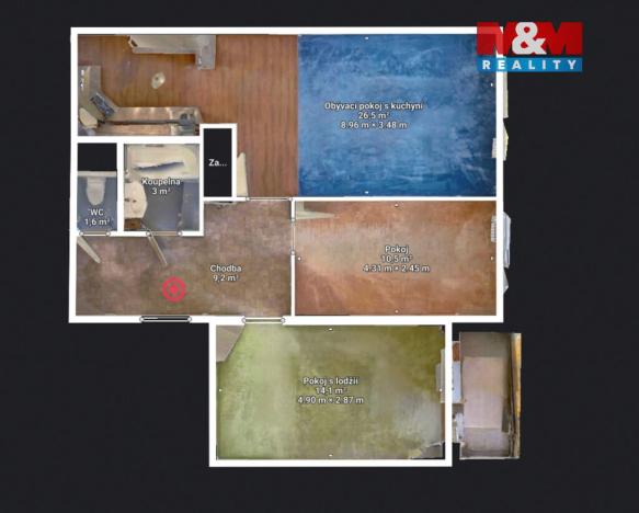 Prodej bytu 3+kk, Praha - Petrovice, Rezlerova, 63 m2