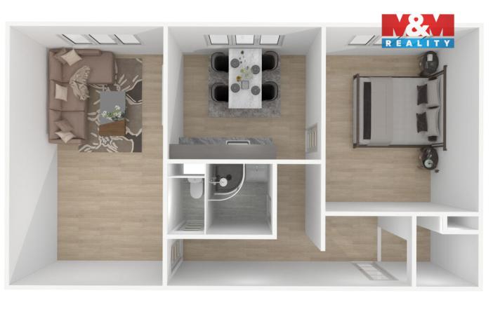 Prodej bytu 2+1, Staňkov - Staňkov I, Jankovského, 57 m2